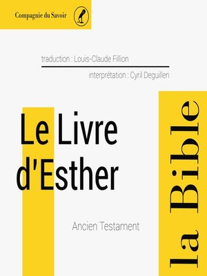 cover image of Le livre d'Esther